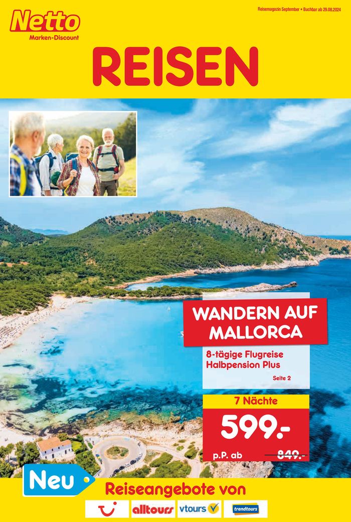 Netto Marken-Discount Katalog in Neunburg vorm Wald | Reise-Angebote September | 9.9.2024 - 26.9.2024