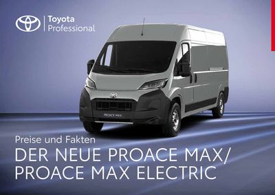 Angebote von Auto, Motorrad und Werkstatt in Kamenz | Toyota Der neue Proace Max/Proace Max Electric in Toyota | 12.9.2024 - 12.9.2025