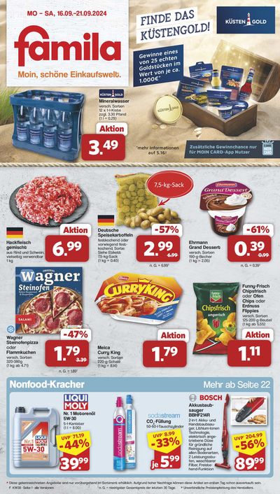 Angebote von Supermärkte in Wangerland | Markt - Angebote in famila Nordwest | 15.9.2024 - 21.9.2024