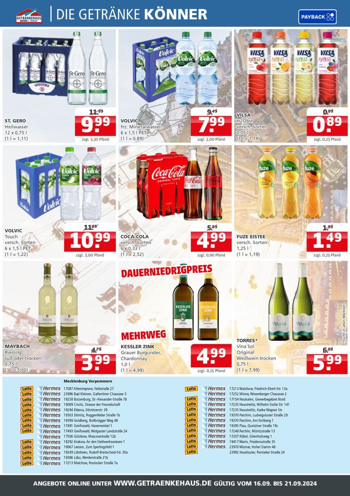 Getränkehaus Katalog in Bramsche | Jetzt sparen mit unseren Deals | 16.9.2024 - 21.9.2024