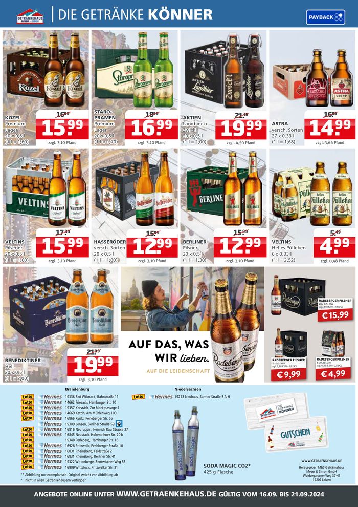 Getränkehaus Katalog in Bramsche | Jetzt sparen mit unseren Deals | 16.9.2024 - 21.9.2024