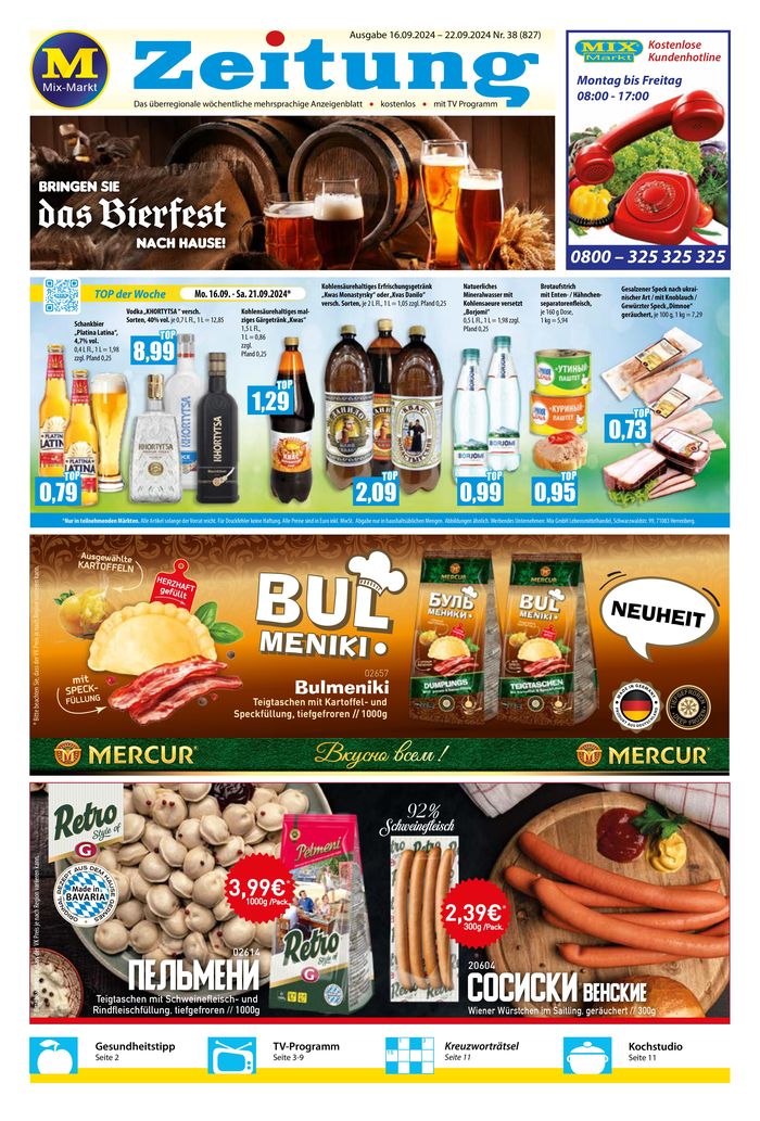 Mix Markt Katalog in Fürth | Mix Markt flugblatt | 16.9.2024 - 30.9.2024