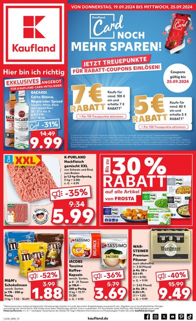 Angebote von Supermärkte in Abstatt | Aktuelle Schnäppchen und Angebote in Kaufland | 15.9.2024 - 25.9.2024