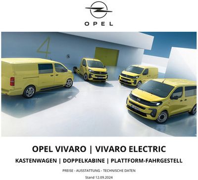 Angebote von Auto, Motorrad und Werkstatt in Eisenberg (Pfalz) | Opel Neuer Vivaro in Opel | 17.9.2024 - 17.9.2025