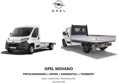 Angebote von Auto, Motorrad und Werkstatt in Dinslaken | Opel Neuer Movano Plattform-Fahrgestell in Opel | 17.9.2024 - 17.9.2025