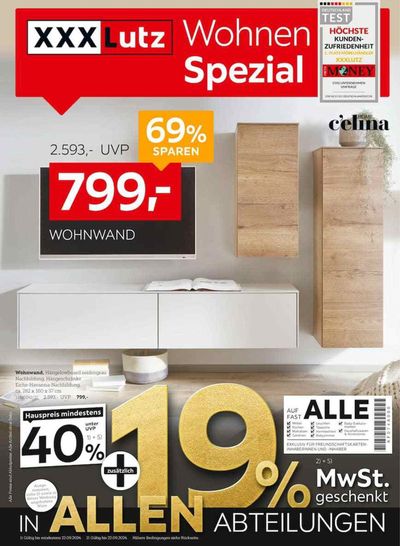 XXXLutz Katalog in Goslar | Exklusive Deals und Schnäppchen | 9.9.2024 - 22.9.2024