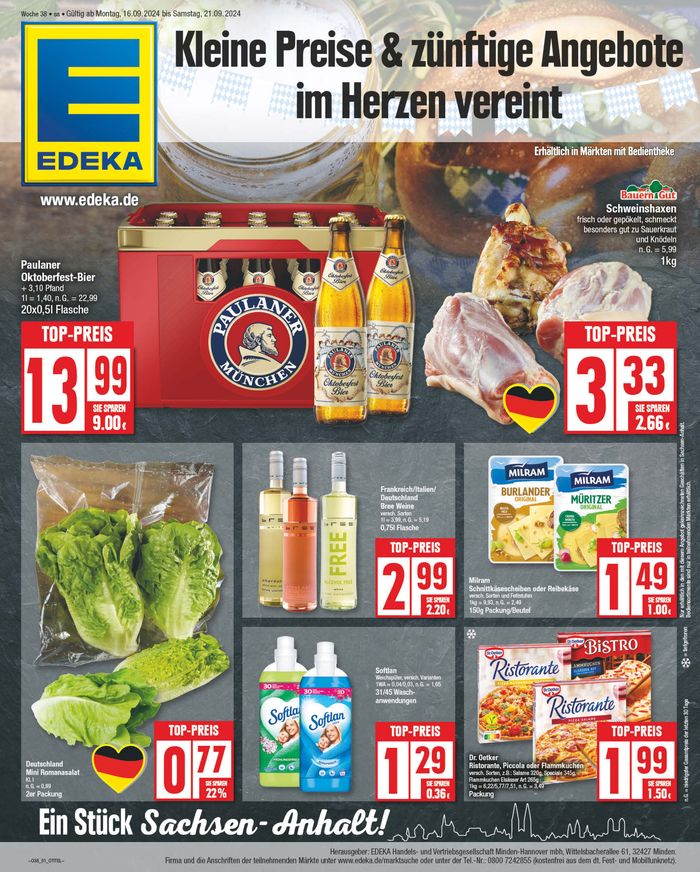 EDEKA Katalog in Dessau-Roßlau | Unsere besten Angebote für Sie | 15.9.2024 - 21.9.2024