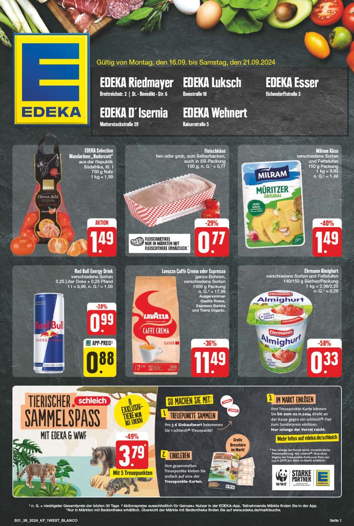 EDEKA Katalog in Würzburg | Unsere besten Schnäppchen | 15.9.2024 - 21.9.2024