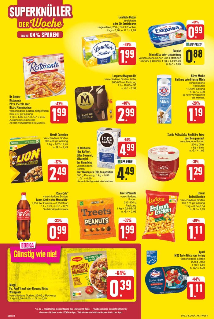 EDEKA Katalog in Würzburg | Unsere besten Schnäppchen | 15.9.2024 - 21.9.2024