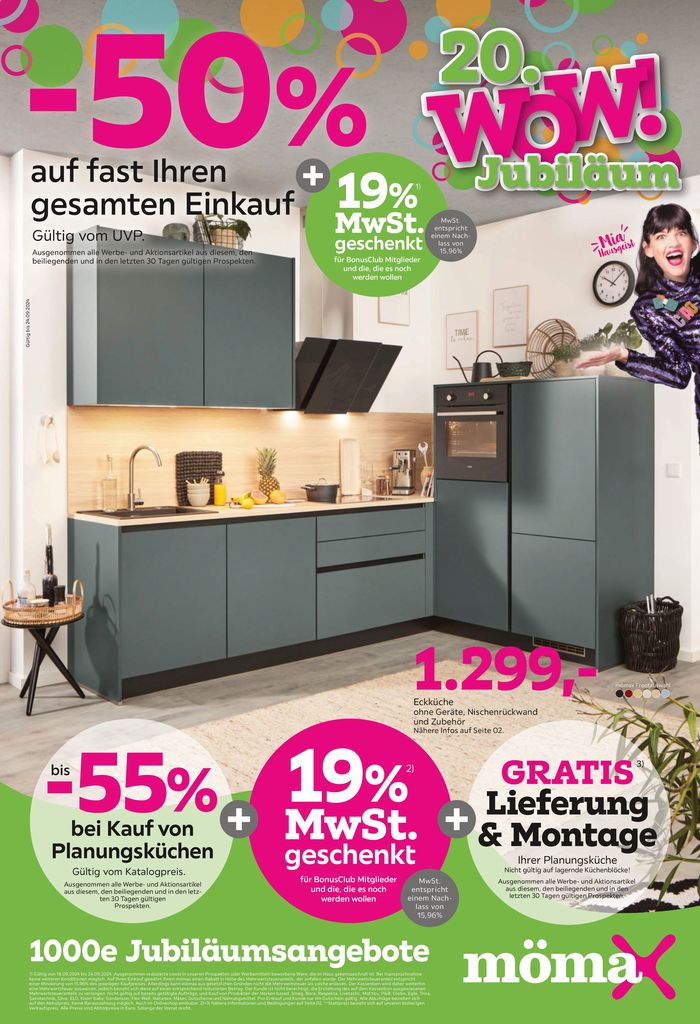 Mömax Katalog in Wiesbaden | Bis -50% auf fast Ihren gesamten Einkauf (UVP) | 16.9.2024 - 24.9.2024