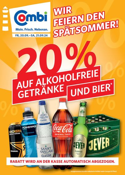 Angebote von Supermärkte in Niederlangen | WIR FEIERN DEN SPÄTSOMMER! in Combi Markt | 19.9.2024 - 21.9.2024