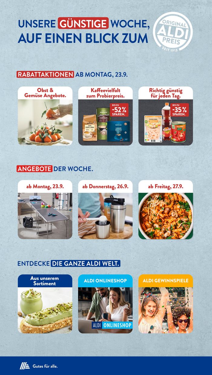 Aldi Süd Katalog in Lauterecken | Tolles Angebot für alle Kunden | 23.9.2024 - 28.9.2024