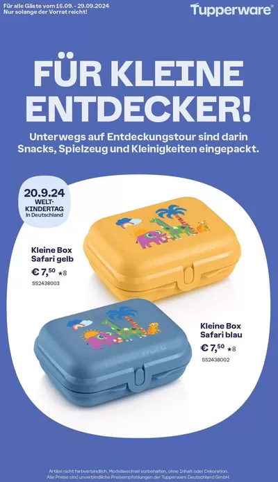 Tupperware Katalog in Hunderdorf | Neue Angebote zum Entdecken | 16.9.2024 - 29.9.2024