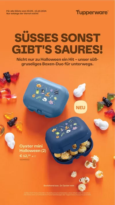 Tupperware Katalog in Gotteszell | Aktuelle Schnäppchen und Angebote | 30.9.2024 - 13.10.2024