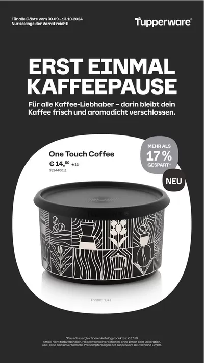 Tupperware Katalog in Achslach | Tolle Rabatte auf ausgewählte Produkte | 30.9.2024 - 13.10.2024