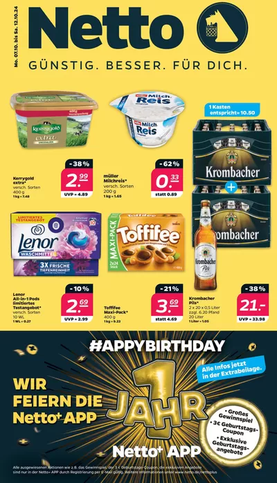 Angebote von Kaufhäuser in Havelberg | Jetzt sparen mit unseren Deals in Netto | 6.10.2024 - 12.10.2024