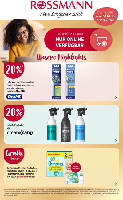 Angebote von Drogerien und Parfümerie in Herford | Top-Angebote für Sparfüchse in Rossmann | 5.10.2024 - 18.10.2024