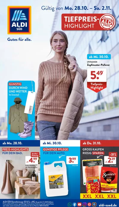 Aldi Süd Katalog in Hattersheim am Main | Top-Deals und Rabatte | 28.10.2024 - 2.11.2024