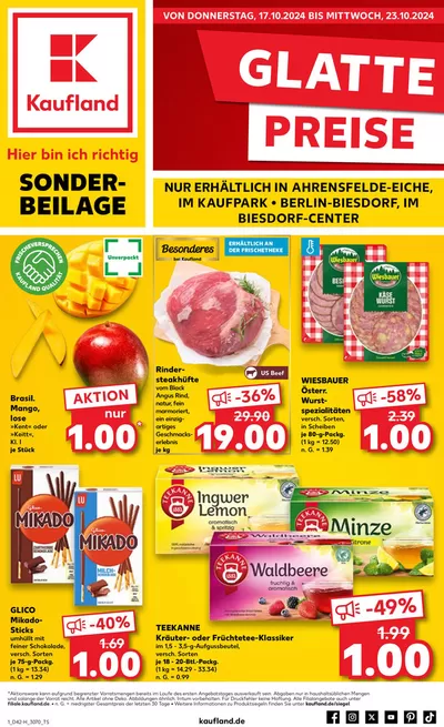 Kaufland Katalog in Berlin | Attraktive Angebote entdecken | 13.10.2024 - 23.10.2024