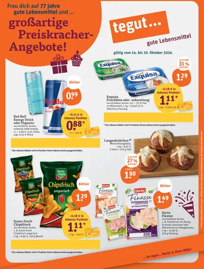 tegut Katalog in Mannheim | Aktuelle Sonderaktionen | 14.10.2024 - 28.10.2024