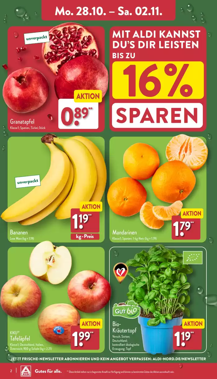 Aldi Nord Katalog in Düsseldorf | Aktuelle Schnäppchen und Angebote | 20.10.2024 - 3.11.2024