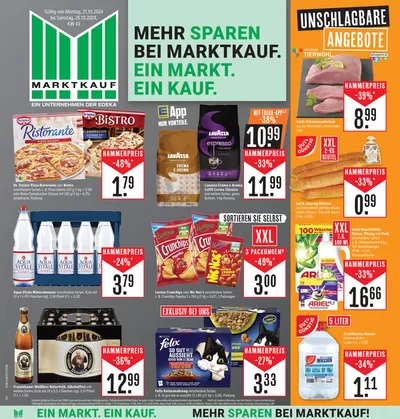 Angebote von Supermärkte in Steinenbronn | Tolle Rabatte auf ausgewählte Produkte in Marktkauf | 20.10.2024 - 3.11.2024