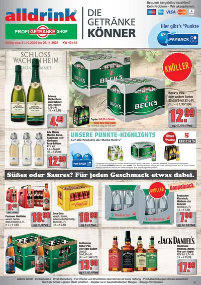 alldrink Katalog in Heidelberg | Top-Deals und Rabatte | 20.10.2024 - 2.11.2024