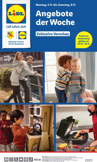 Lidl Katalog in Schmiedehausen | Top-Deals für alle Kunden | 4.11.2024 - 9.11.2024