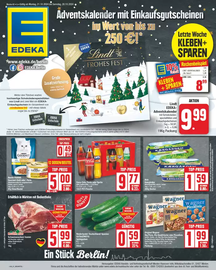 EDEKA Katalog in Berlin | Edeka flugblatt | 20.10.2024 - 26.10.2024