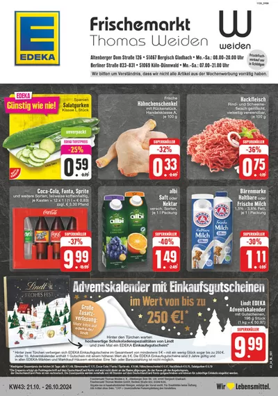 EDEKA Katalog in Köln | Tolles Angebot für Schnäppchenjäger | 20.10.2024 - 26.10.2024