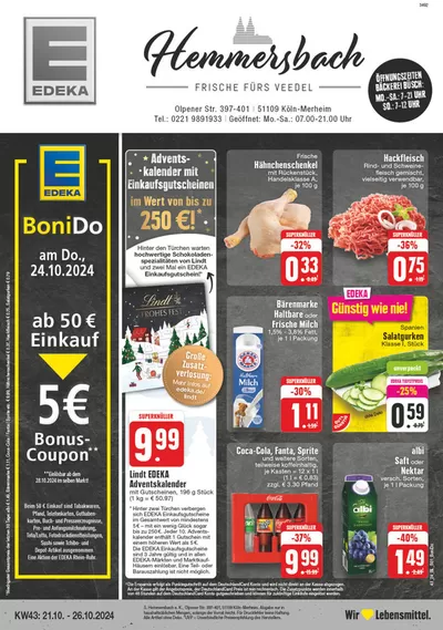 EDEKA Katalog in Köln | Unsere besten Schnäppchen | 20.10.2024 - 26.10.2024