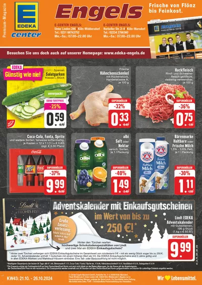 EDEKA Katalog in Köln | Angebote für Schnäppchenjäger | 20.10.2024 - 26.10.2024