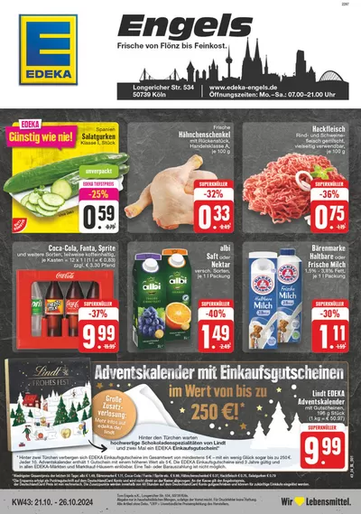 EDEKA Katalog in Köln | Unsere besten Deals für Sie | 20.10.2024 - 26.10.2024