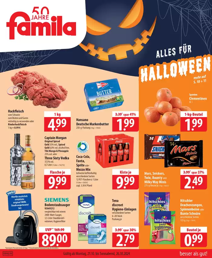 famila Katalog in Hamburg | besser als gut! | 20.10.2024 - 26.10.2024