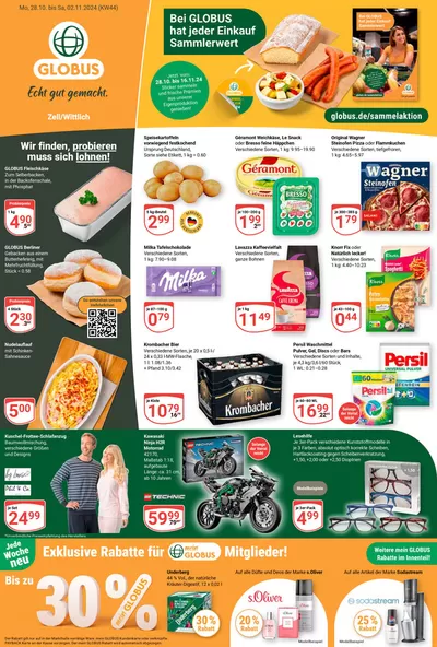 Globus Katalog in Zell | Attraktive Angebote entdecken | 24.10.2024 - 7.11.2024