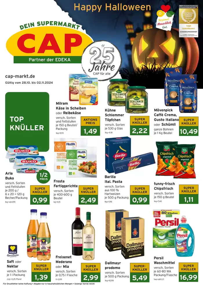 CAP Markt Katalog in Köln | Attraktive Angebote entdecken | 28.10.2024 - 2.11.2024