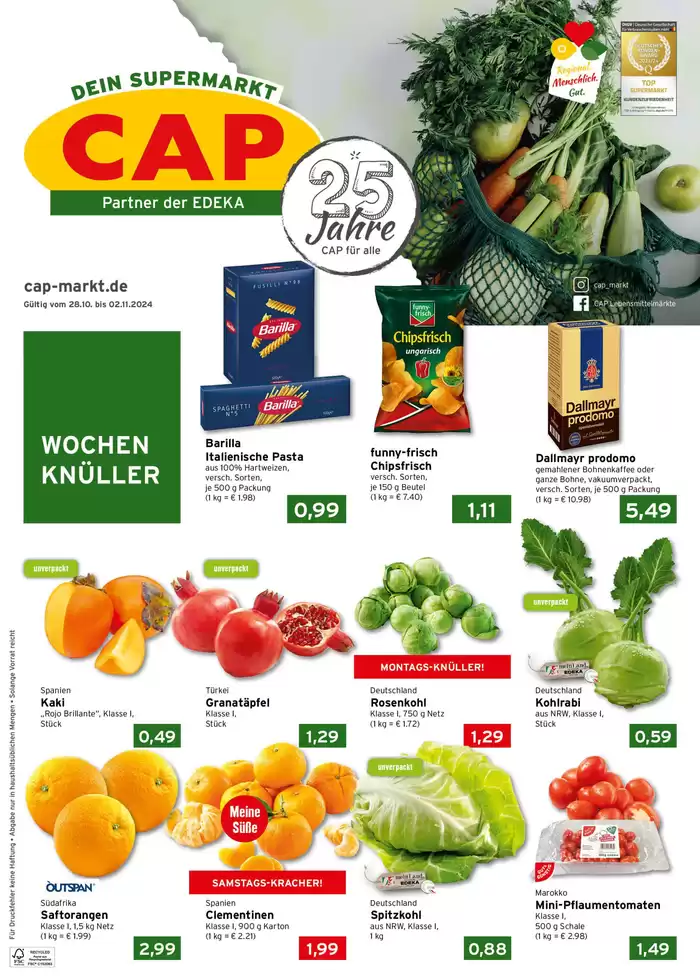 CAP Markt Katalog in Bochum | Top-Deals für alle Kunden | 28.10.2024 - 2.11.2024