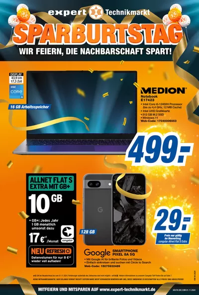 Angebote von Elektromärkte in Dinslaken | Expert flugblatt in Expert | 27.10.2024 - 10.11.2024