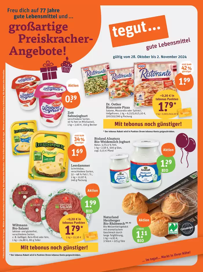 tegut Katalog in Fulda | Angebote der Woche! tegut | 28.10.2024 - 11.11.2024