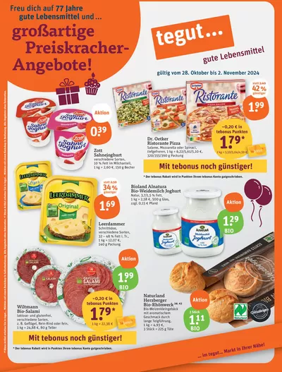 tegut Katalog in Rodenbach (Main-Kinzig-Kreis) | Unsere besten Deals für Sie | 28.10.2024 - 11.11.2024