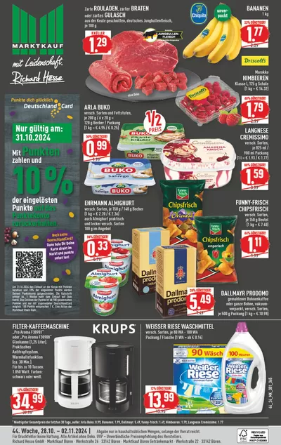 Marktkauf Katalog in Rüthen | Top-Angebote für Sparfüchse | 29.10.2024 - 12.11.2024