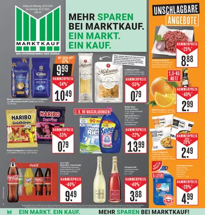 Angebote von Supermärkte in Steinenbronn | Top-Deals für alle Kunden in Marktkauf | 29.10.2024 - 12.11.2024