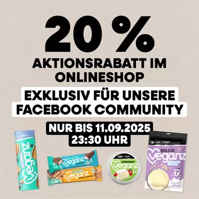 Angebote von Supermärkte in Leipzig | 20% Aktionsrabatt Im Onlineshop in Veganz | 29.10.2024 - 11.9.2025