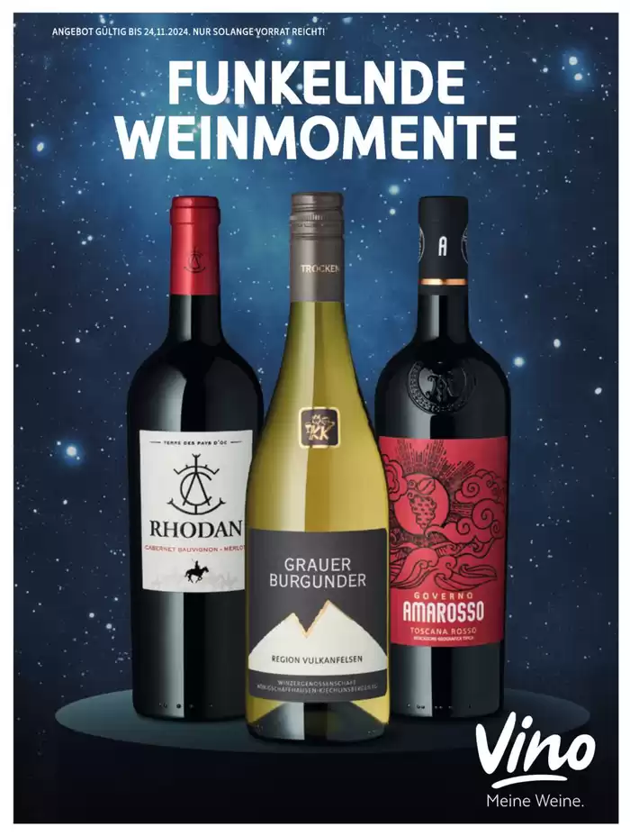 Vino Weinmarkt Katalog in Köln | Funkelde Weinmomente | 29.10.2024 - 24.11.2024