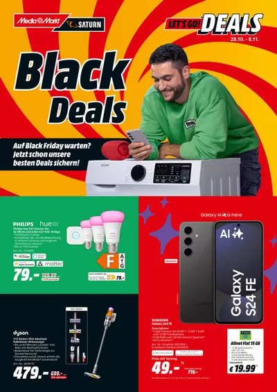 Angebote von Elektromärkte in Friedrichsdorf | Black Deals in Saturn | 29.10.2024 - 8.11.2024