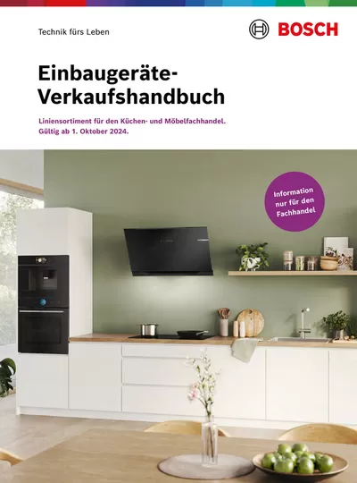 Angebote von Elektromärkte in Speyer | Einbaugeräte- Verkaufshandbuch  in Bosch | 29.10.2024 - 31.12.2025