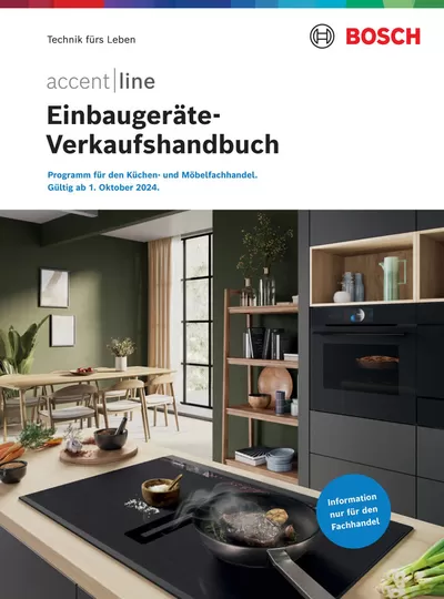 Angebote von Elektromärkte in Speyer | Einbaugeräte Verkaufshandbuch accent line in Bosch | 29.10.2024 - 31.12.2025