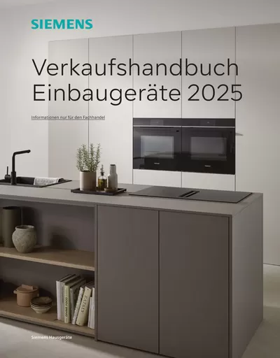 Angebote von Elektromärkte in Heidelberg | Verkaufshandbuch Einbaugeräte 2025 in SIEMENS | 29.10.2024 - 31.12.2025