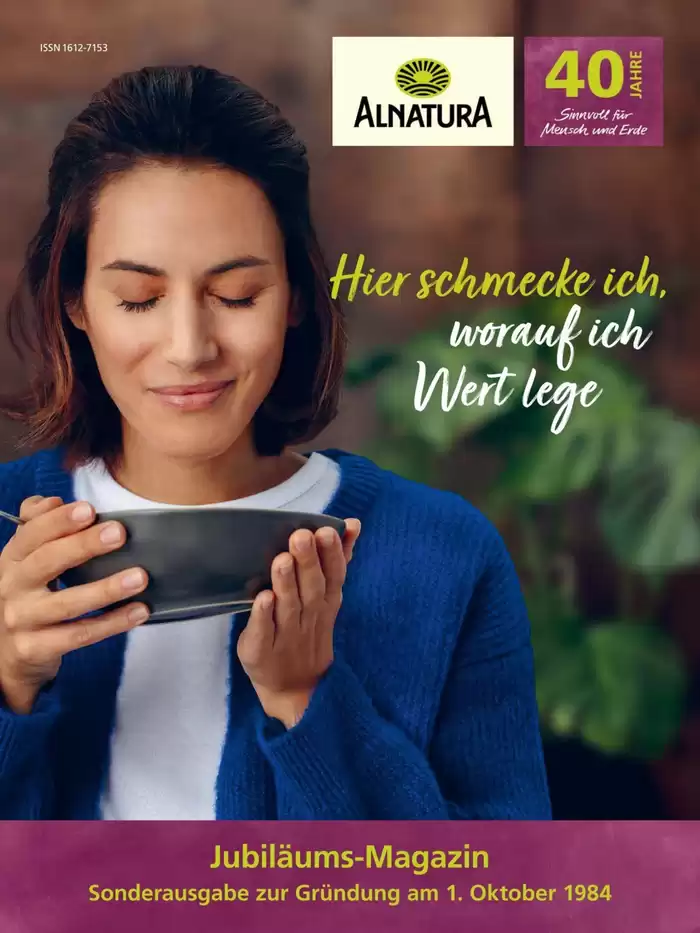 Alnatura Katalog in Pforzheim | Jubiläums-Magazin | 29.10.2024 - 31.10.2024