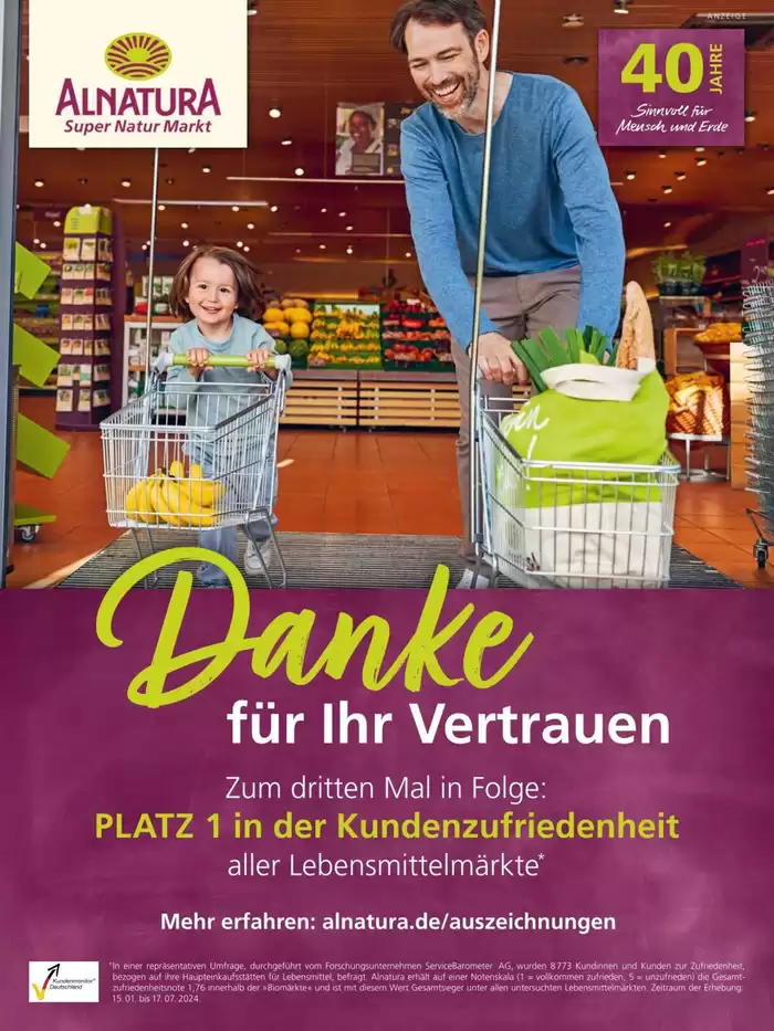 Alnatura Katalog in Pforzheim | Jubiläums-Magazin | 29.10.2024 - 31.10.2024